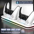 thumbnail image 4 of Cooling Fan Stand Compatible with PS5 & PS5 Slim & PS5 Pro Console - RGB LED Lighting, Charging Base & Storage Rack, 4 of 9