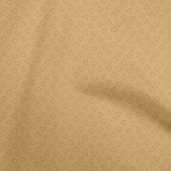 oneOone Cotton Poplin Twill Light Brown Fabric Plants In Vase Fabric For Sewing Printed Craft Fabric By The Yard 56 Inch Wide
