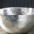 thumbnail image 4 of Handcrafted Hammered Stainless Steel Square Centerpiece Bowl, 4 of 5