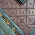 thumbnail image 2 of Plastic Interlocking Deck Tiles, 44 Pack Patio Deck Tiles, 12"x12" Square Waterproof Outdoor All Weather Use, Patio Decking Tiles For Poolside Balcony Backyard, Grey/Brown, 2 of 4