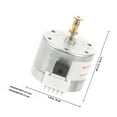 thumbnail image 2 of ADDHAT Motor De Repuesto Para Tocadiscos Plata Compatible Con Fonógrafos 3 Velocidades, 2 of 8