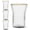 Clear, variant on Bruno Magli Whiskey Glasses with Gold Rim, Set of 4 - Clear