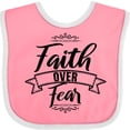thumbnail image 3 of Inktastic Cancer Awareness Faith over Fear Boys or Girls Baby Bib, 3 of 4