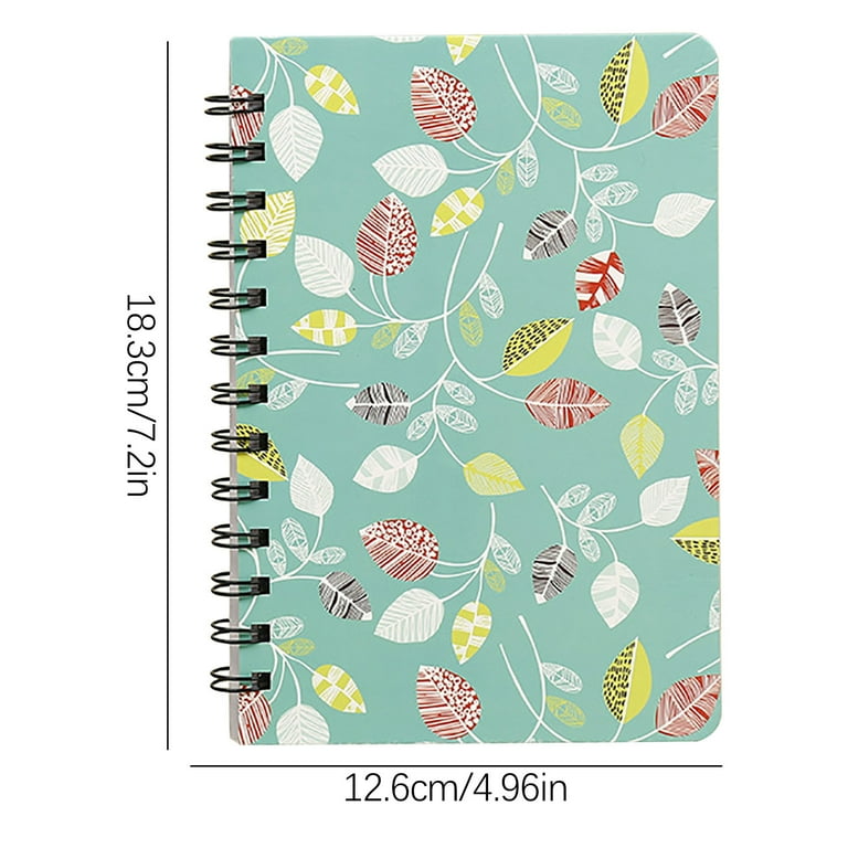 Realhomelove B6 Lined Spiral Notebook, 7.5in x 5in, 1.6in