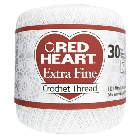 Red Heart Extra Fine Sz 30 White