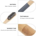 thumbnail image 4 of 1 Pair Portable Toothbrush with Cylindrical Bamboo Tube for Adults Prevent Oral Problems Gift for Friends and Family, 4 of 8