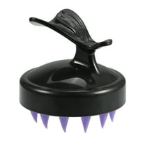 Unique Bargains Scalp Massager Hair Care Scalp Scrubber Women's Scalp Brush Shower Hair Massager for Clean Black Purple