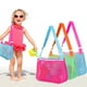 thumbnail image 5 of Advancent Bolsa de playa portátil para niños de dibujos animados, ligera, cómoda, cómoda y plegable, concha de playa Almacenamiento y organización del hogar banda amarilla azul, 5 of 6