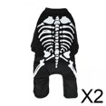 thumbnail image 1 of 2x Disfraz De Esqueleto De Perro De Halloween, Disfraz De Cosplay Para Vacaciones, Perros, Gatos, Festival XXL, 1 of 8