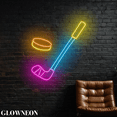 thumbnail image 2 of Glowneon Ice Hockey Stick Led Light, Ice Hockey Sport Shop Wall Decor, 2 of 5