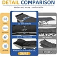 thumbnail image 5 of HABUTWAY Camping Cot with Mattress, 32" Extra Wide Camping Cots for Adults, Sleeping Cot for Adults Holds Up to 600LBS, Cots for Sleeping, Camp, Rv, Beach, Patio, Office Naps(Black), 5 of 7