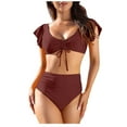 thumbnail image 2 of Lilgiuy Plus Size Swimsuit for Women's Bikini Set Swimwear Charming Bra Swimwear Beachwea, 2 of 5