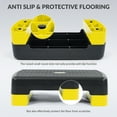 thumbnail image 5 of FlexWave Adjustable Workout Aerobic Stepper Step Platform Trainer, 18-Inch, Black/ Yellow, 5 of 7