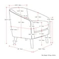thumbnail image 5 of CorLiving Elwood Modern Tub Chair, 5 of 9
