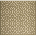 thumbnail image 2 of Safavieh Courtyard Lavern Geometric Indoor/Outdoor Area Rug, Green/Beige, 7'10" x 7'10" Square, 2 of 9
