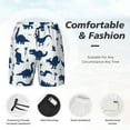 thumbnail image 5 of Gaeub Cute Cartoon Dinosaurs Mens Swim Trunks Stretch Beach Shorts Quick Dry for Men Swim Shorts Swimwear with Pockets- XX-Large, 5 of 9