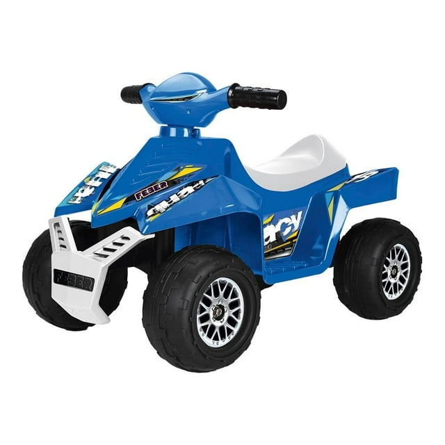 Cuatrimoto Eléctrica Feber Famosa Quad Racy Azul con Negro 6 Volts