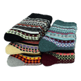 thumbnail image 5 of 5 Pairs Womens Wool Socks Thick Knit Vintage Winter Warm Cozy Crew Socks, 5 of 9