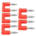 thumbnail image 3 of Connecteur de Fiches Banane, Banane Robuste 4 mm à Double Fiche Conductrice pour Instruments Électroniques Rouge,Noir, 3 of 8