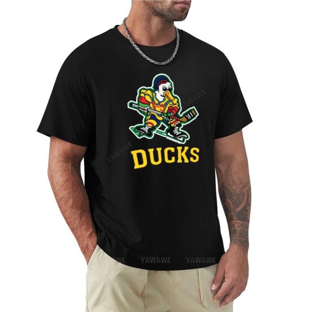 Camiseta de cuello redondo para hombre ropa kawaii de D-5 de gran tamaño de algodón