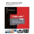 thumbnail image 2 of Tarjeta de memoria microSD de 512 GB, alta velocidad (C10/U3/V30/A2), compatible con Nintendo Switch, teléfonos y cámaras de seguridad, 2 of 7