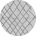 thumbnail image 1 of Ahgly Company Indoor Round Solid Gray Modern Area Rugs, 4' Round, 1 of 4