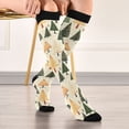 thumbnail image 5 of Haosy Compression Socks for Men Women Knee High Running Socks for Nurse Hiking Recovery Travel Athletic 2 Pairs Vintage Christmas Trees, 5 of 9