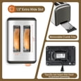 thumbnail image 4 of SEEDEEM Toaster 2 Slice, Real Touch Screen with LCD Display, Single-Slice Function, Stainless Steel Toaster, 50% Faster Heating, 1.5" Wide Slots, Removable Crumb Tra, 4 of 8