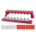 thumbnail image 2 of KLKCMS Power Distribution Block 5.2x29cm 300A for Automotive Boat Solar Wiring Red, 2 of 9
