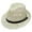 White, variant on Adult Unisex Summer Fashion Sunscreen Straw Beach Casual Cowboy Hat, White