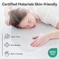 thumbnail image 5 of BDEUS 3" Gel Memory Foam Mattress Topper Full Size, Mattress Pad for Back Pain Relief, Bed Topper with Breathable, Removable Cover, 5 of 9