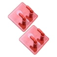 thumbnail image 3 of 2x estante de raqueta montado en la pared ganchos para raqueta de bádminton colgador de raqueta portátil de Metal Rojo, 3 of 8