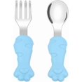 thumbnail image 1 of Baby Fork Spoon Set,2pcs Child Fork and Spoon Set Food Grade 304 Stainless Steel Spoon and Fork, 1 of 4