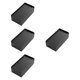 thumbnail image 5 of Elevadores de sofá Macarena 4 piezas apilables para muebles cama refrigerador Negro, 5 of 8