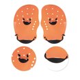 thumbnail image 3 of Ofertas Únicas 1 Par de Palas de Natación Unisex Aletas de Mano Pequeñas Naranjas, 3 of 6