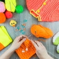 thumbnail image 7 of 12cs 6 Style Carrot Rabbit Cat Paw Locking Stitch Markers Alloy Enamel Charm Stitch Marker with 304 Stainless Steel Hoop Golden, 7 of 7