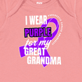 thumbnail image 4 of Inktastic I Wear Purple for My Great Grandma Pancreatic Cancer Awareness Boys or Girls Baby Bodysuit, 4 of 5