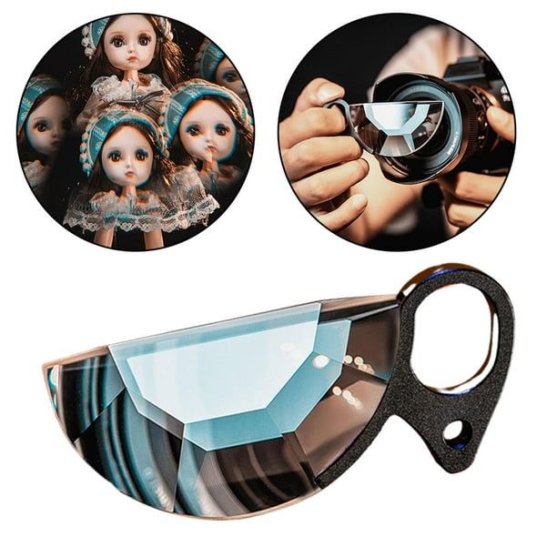 79mm de mano semicírculo efectos especiales de lente de cámara óptico múltiples refracción FX accesorios de cámara de vídeo Negro Yotijar Lente de la cámara