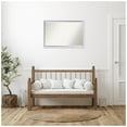 thumbnail image 3 of Amanti Art Morgan White Blue Beveled Wood Bathroom Wall Mirror, 3 of 10