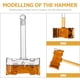 thumbnail image 5 of FELTECHELECTR Decantador de whisky con forma de martillo, decantador personalizado, decantador de licor, botella de whisky, 5 of 6
