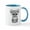 White/Blue Inside, variant on CafePress - Cute Baby Snow Leopard Cub Ceramic Mug - 11 oz Ceramic Mug - Novelty Coffee Tea Cup