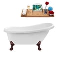 thumbnail image 5 of 61" Streamline N480ORB-IN-ORB Soaking Clawfoot Tub and Tray With Internal Drain, 5 of 7