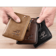 thumbnail image 2 of Microseven Men Men's RFID Blocking T1 Leather Wallet Credit Cards ID Durable Waterproof, 2 of 3