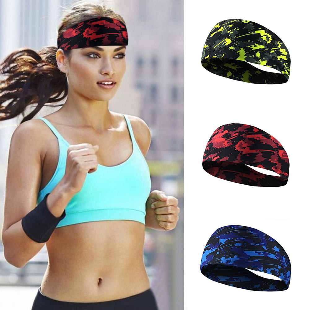 Sports Headband Unisex Fitness Headbands Sweatband for Running Yoga Workout Gym 