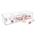 Isaac Jacobs Large Clear Acrylic 3-Compartment Organizer - Walmart.com