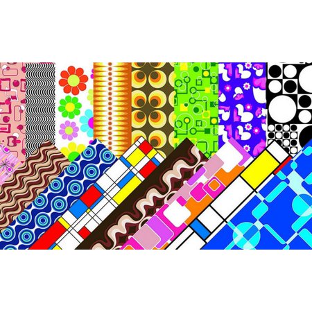 UPC: 0066960153033 | Roylco Retro Pop Paper 8-1/2 x 11 Inches Assorted Colors 32 Sheets