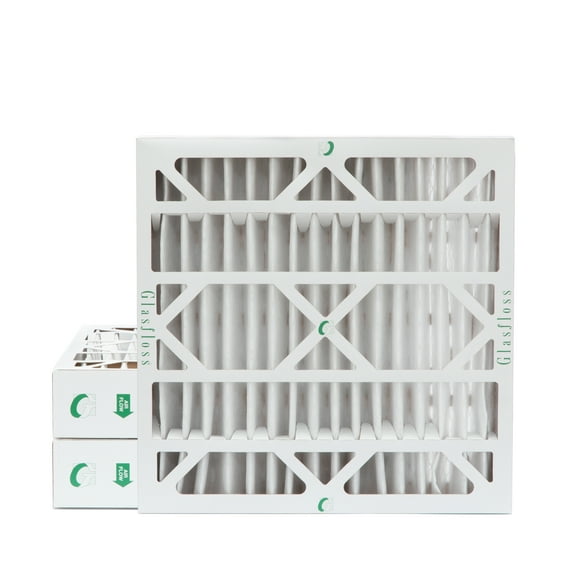 24x24x4 MERV 10 Pleated AC Furnace Air Filters by Glasfloss Industries. ( 3 Pack ) Exact Size: 23-3/8 x 23-3/8 x 3-3/4