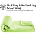Astarin Green Fleece Queen Size Blanket for Couch&Bed Lightweight