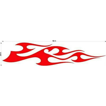 Auto Truck Car Boat Side Flames Tribal Decal Sticker TF002