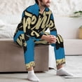 thumbnail image 7 of Uemuo Adventure Awaits Pattern 2-Piece Loungewear Set - Men’s Soft Sleepwear, Cozy Winter PJs, Comfy Sleep Set-X-Large, 7 of 7